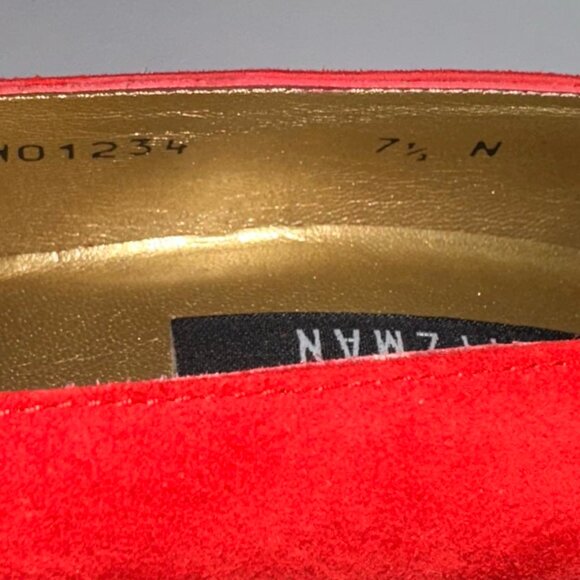 Stewart Weitzman - suede gold tip shoes - Picture 4 of 12